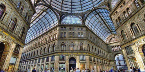 Τίτλος: Galleria Umberto I, Νάπολη - Περιγραφή: Galleria Umberto I, Νάπολη